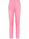 BALMAIN BALMAIN WOMEN'S PINK COTTON JEANS,TF05460D0224KA 36