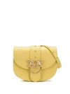 PINKO YELLOW LEATHER BELT BAG,1P21KQY5FFH44