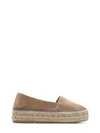 VIDORRETA VIDORRETA WOMEN'S BEIGE LEATHER ESPADRILLES,00870NAMDANTECUERDA 41