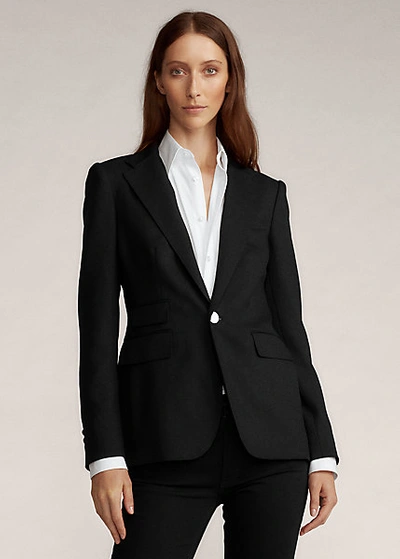 Polo Ralph Lauren Iconic Style Parker Wool Jacket In Black