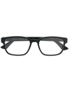 Gucci Rectangular Frame Glasses In Black