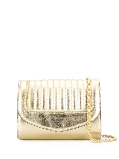 Delage Jeanne Pm Clutch In Gold