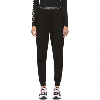 Calvin Klein Underwear Ck One Stretch-cotton Jersey Pyjama Pants In Black