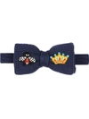 GUCCI EMBROIDERED BOW TIE
