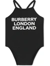 BURBERRY LOGO-PRINT SWIMSUIT