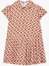 BURBERRY MONOGRAM PRINT SILK DRESS