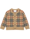 BURBERRY checked cardigan