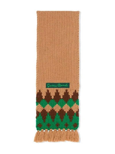 Gucci Kids' Children's Wool Scarf In Beige