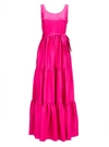 LA DOUBLEJ DINNER AT THE PELICANO SILK MAXI DRESS,0C8439AB-12A8-8EB1-580E-5A2083695A2B