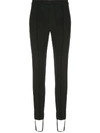 Givenchy Stretch-twill Stirrup Pants In Black