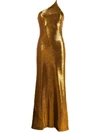 Galvan Glided Roxy Dress In Orange