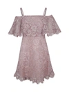 VALENTINO COTTON-BLEND LACE MINIDRESS,6F3A196D-68F9-243F-0DA1-E141917B1A52