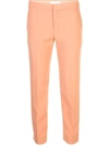 CHLOÉ CROPPED SLIM-FIT TROUSERS,E355189E-1247-69BA-F239-CB35202420F0