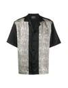 ENFANTS RICHES DEPRIMES ENFANTS RICHES DEPRIMES BLACK SILK PRINTED SHIRT,94181163-299D-17BF-718B-7DF0F12B4853