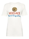 VERSACE WHITE HOUSE LOGO CREWNECK TEE,8D5B7F85-75EA-4510-9C3D-7D8D59FDB0CD