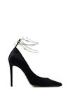 ALDO CASTAGNA BLACK SATIN SWAROVSKY PUMPS,D222066A-4FAA-B649-3E95-072F177A89B6