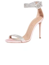 AQUAZZURA PINK CHAIN REACTION SANDAL,4678DE8D-F422-2916-1AAE-2EEC460F4126