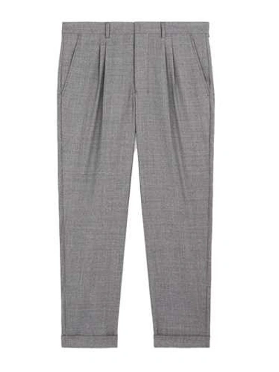 Ami Alexandre Mattiussi Carrot Fit Pleated Trousers In Grey