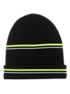 ALEXANDER WANG T STRIPED WOOL BEANIE HAT,13843D06-177D-04D9-C585-4724F3484A9E