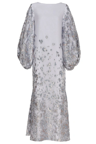 Amal Al Raisi Boat Neck Kaftan In Grey