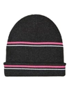 ALEXANDER WANG T STRIPED WOOL BEANIE HAT,3FCB89B2-4960-7181-9E2F-C7D5E87A212A