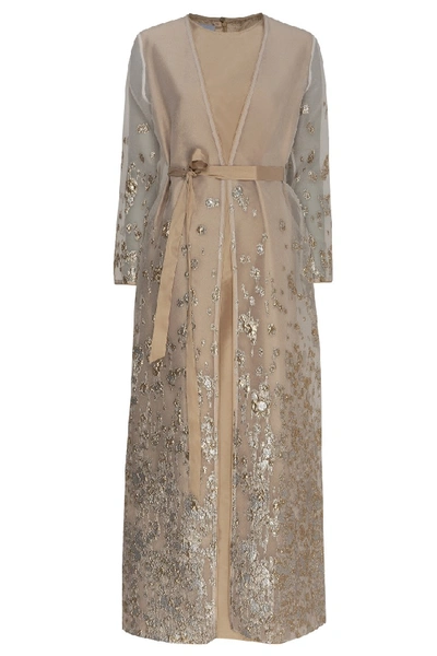 Amal Al Raisi Two-piece Kaftan In Neutrals