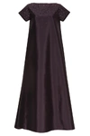 AMAL AL RAISI BOAT NECK DRESS WITH PLEATS,DAAE3D26-A3A5-EF67-CFB1-5D5E339160D3