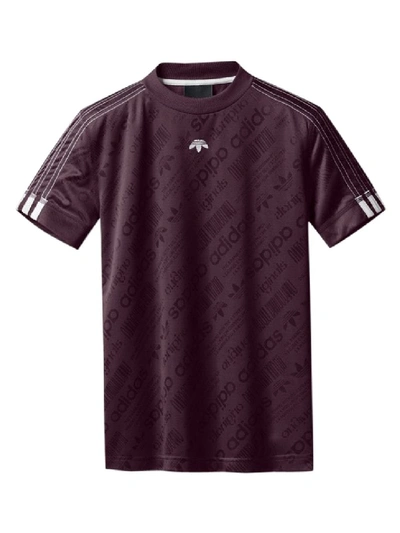 Adidas Originals X Alexander Wang Burgundy Football Jersey T-shirt