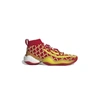 Adidas Originals Adidas By Pharrell Williams Red And Yellow X Pharell Williams Cny Byw Cotton Low Top Sneakers In Neutrals