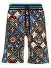 DOLCE & GABBANA DOLCE & GABBANA STAINED GLASS WINDOW BERMUDA SHORTS