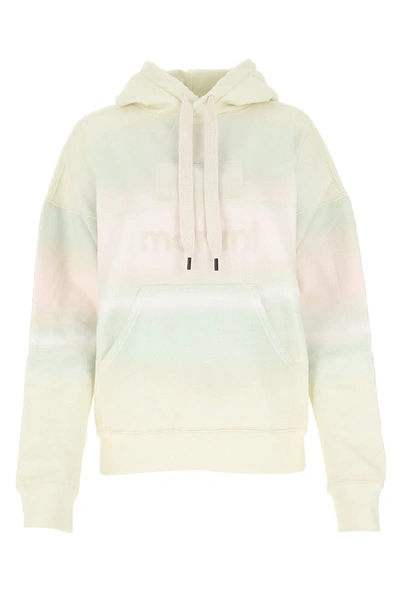 Isabel Marant Étoile Mansel Cotton-blend Hooded Sweatshirt In Yellow