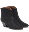 ISABEL MARANT DACKEN SUEDE ANKLE BOOTS,P00398290