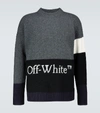 OFF-WHITE colourBLOCKED CREWNECK jumper,P00490787