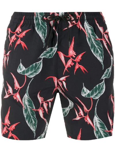 SANDRO TROPICAL PRINT SWIM SHORTS 