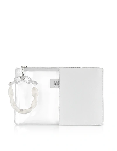 Mm6 Maison Margiela Handbags Half-and-half Pouch In White