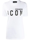 Dsquared2 Icon Print T-shirt In Black