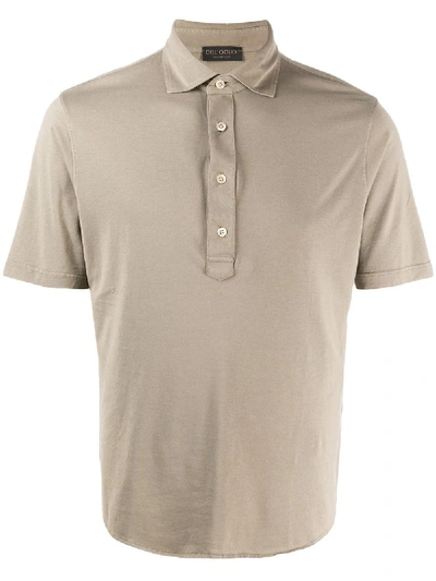 Dell'oglio Short-sleeved Polo Shirt In Green