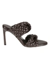 Bottega Veneta The Curve Leather Mules In Brown