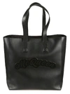 ALEXANDER MCQUEEN LOGO PATCHED SHOPPER BAG,11392828