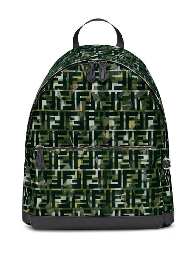 Fendi Green Polyester Backpack
