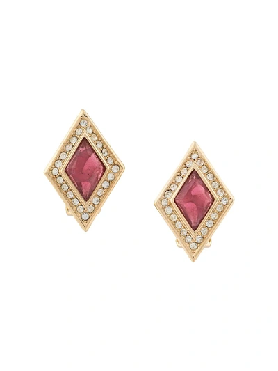 Pre-owned Dior 1980s  Clip-on Earrings In Gold