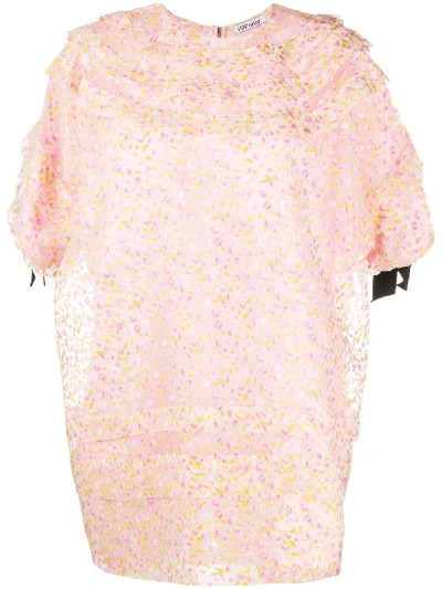 Parlor Hope Floral-print Mini Dress In Pink