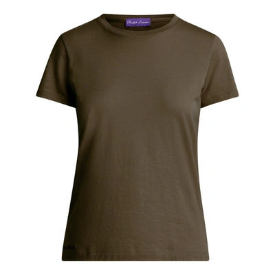 Polo Ralph Lauren Cotton Crewneck T-shirt In Olive