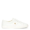 Polo Ralph Lauren Janson Ii Canvas Sneaker In Optic White