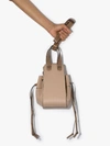 LOEWE LOEWE LIGHT BROWN HAMMOCK DRAWSTRING SMALL LEATHER SHOULDER BAG,31412BZ9515385784