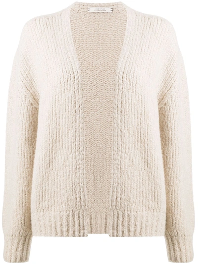 Dorothee Schumacher Knitted Open-front Cardigan In Neutrals