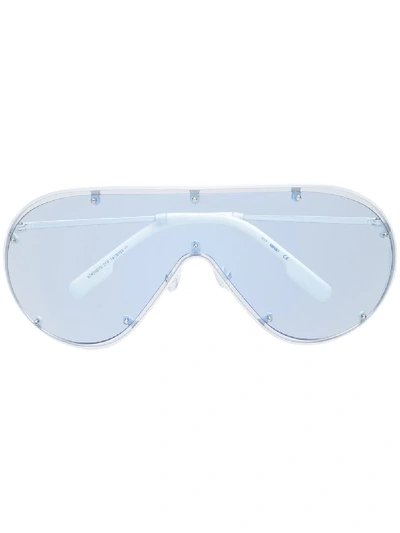 Kenzo Mask Frame Sunglasses In Weiss