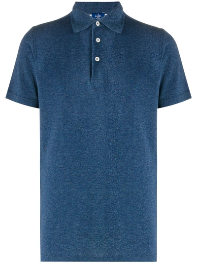 Barba Short-sleeve Polo Shirt In Blue
