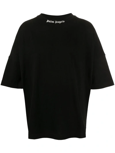 Palm Angels Logo-print Short-sleeve T-shirt In Black