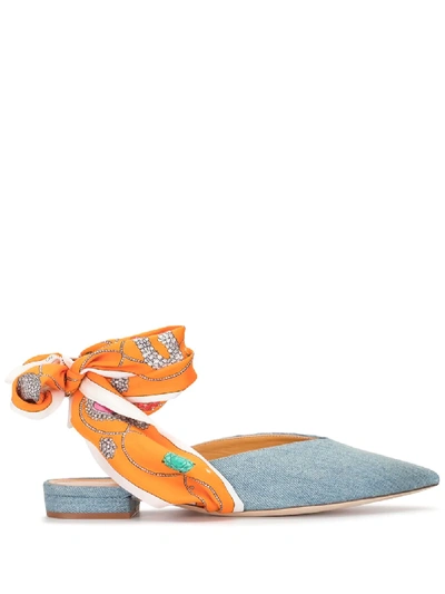 Giannico Mules Mit Spitzer Kappe In Blue